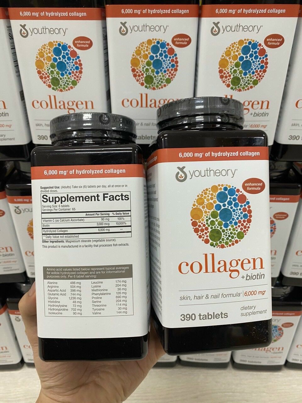 Collagen 390 viên collagen Youtheory Advanced Type