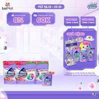 Combo 3 Túi Viên Giặt Xả MaxKleen Hương Ngày Thư Thái (Túi 34+4 Viên)