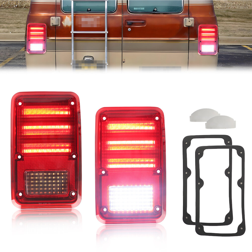 2X Đèn Phanh Đuôi Sau Đèn Lùi Có Đèn LED Cho 1978-1993 Dodge B100/B200/B300 Plymouth PB100/PB200/PB300 Với Giao Diện BA15S Giá 3,624,000 Đồng*Miễn phí vận chuyển