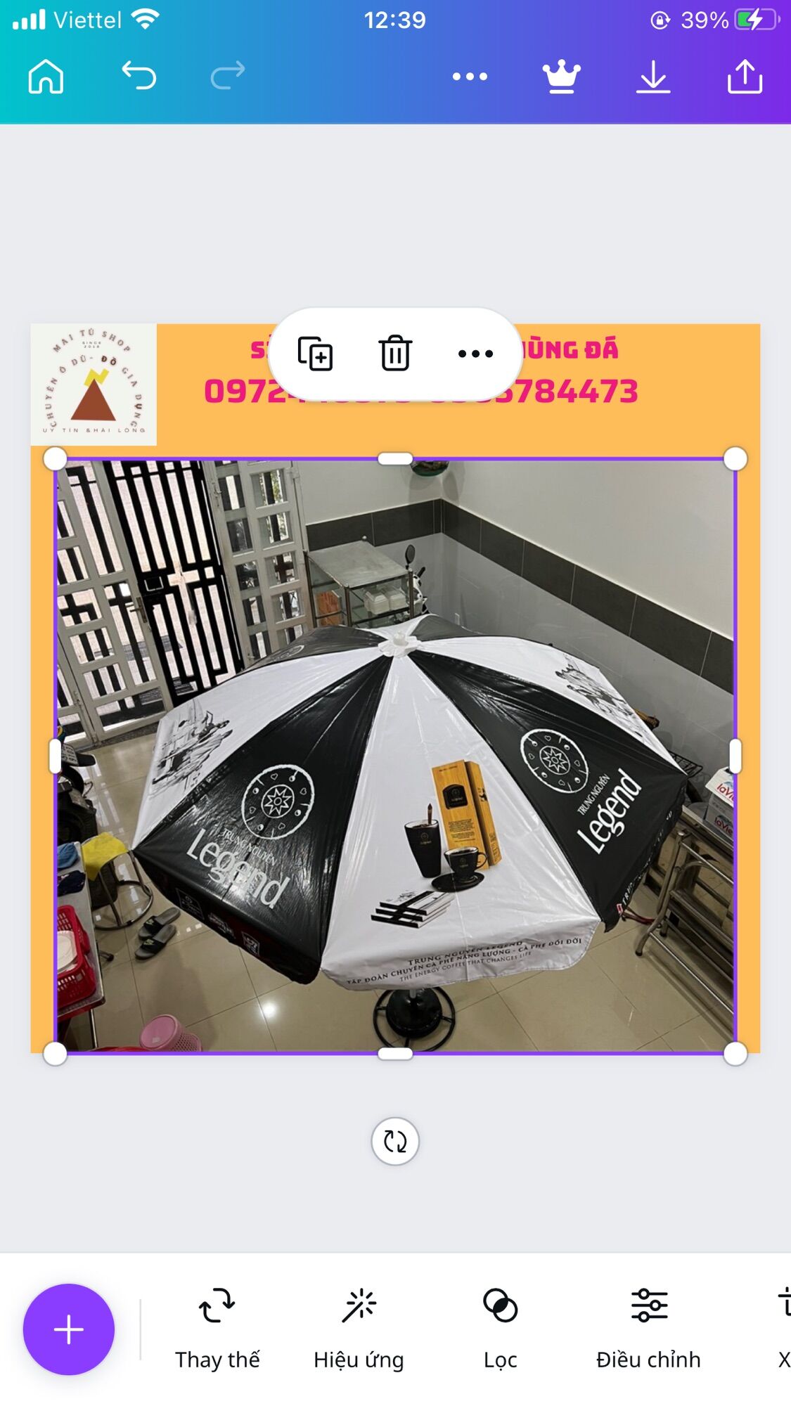 Dù quảng cáo 2m2 chưa có chân đế( khách đặt để link riêng)
