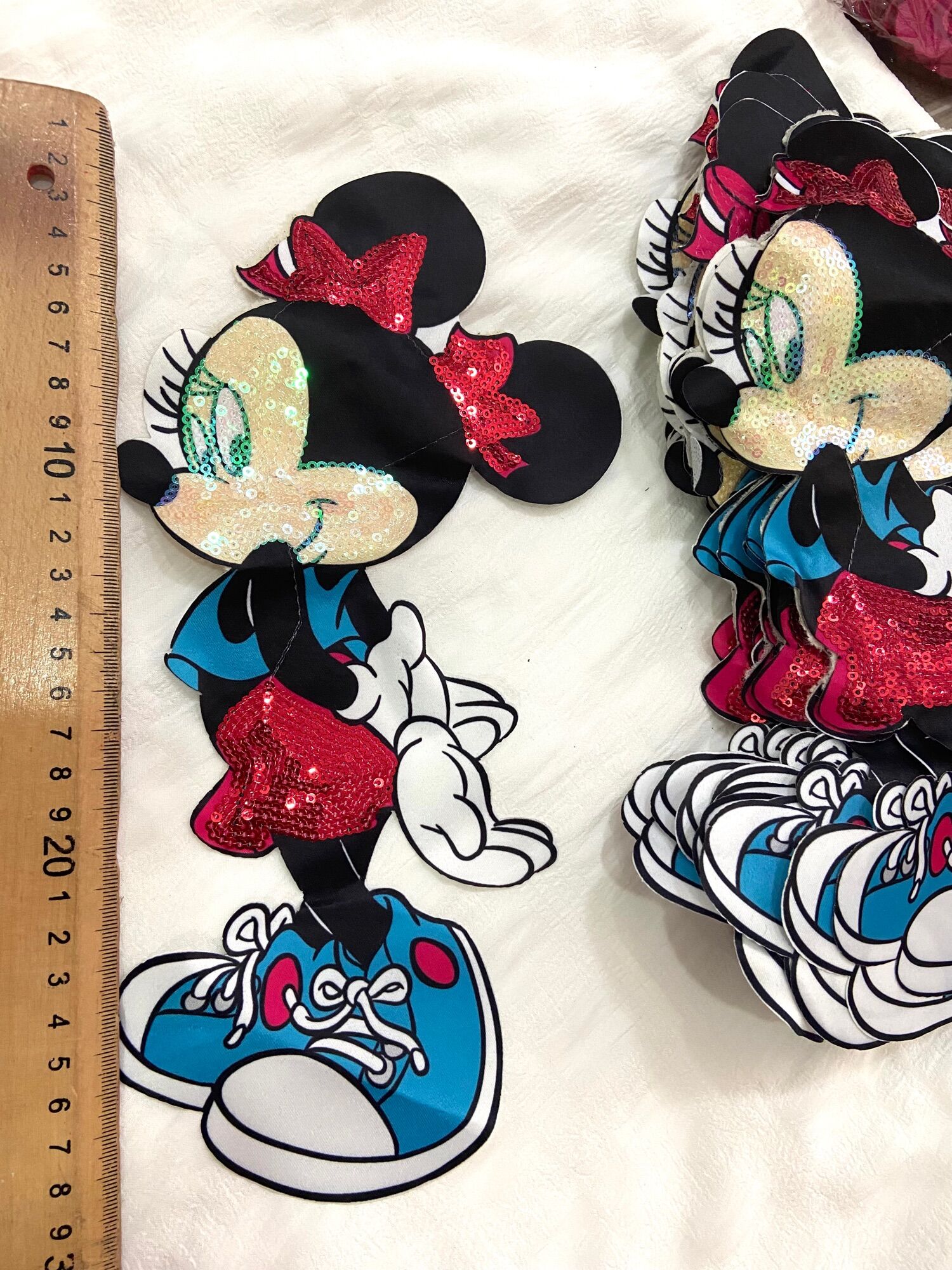 Miếng vá trang trí quần áo hình chuột micky