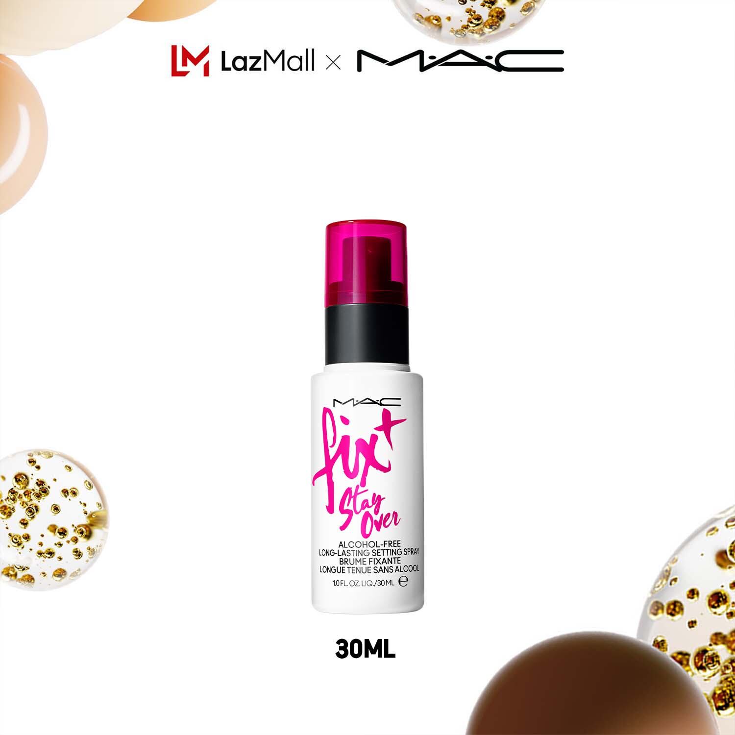 MAC Fix+ Stay Over - 13ml / Xịt khóa nền giúp lớp trang điểm lâu trôi, bảo vệ ánh sáng xanh, không chứa cồn, không lem màu - Xịt khóa lớp trang điểm bán chạy