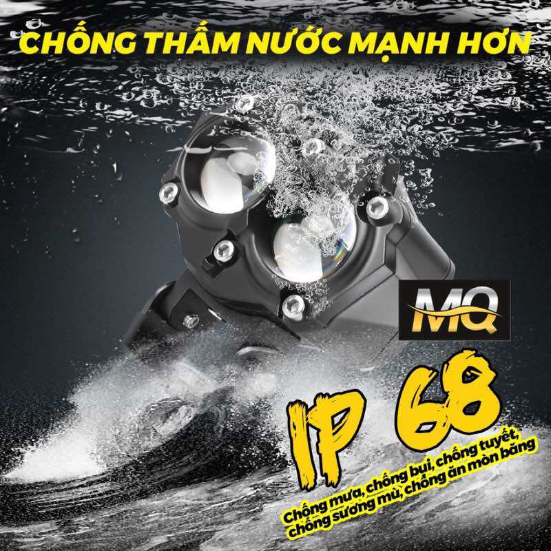 Đèn Trợ Sáng Bi Cầu Mắt Cú 2 Mầu 12 - 85v M3MINI ( Tặng Công Tắc )