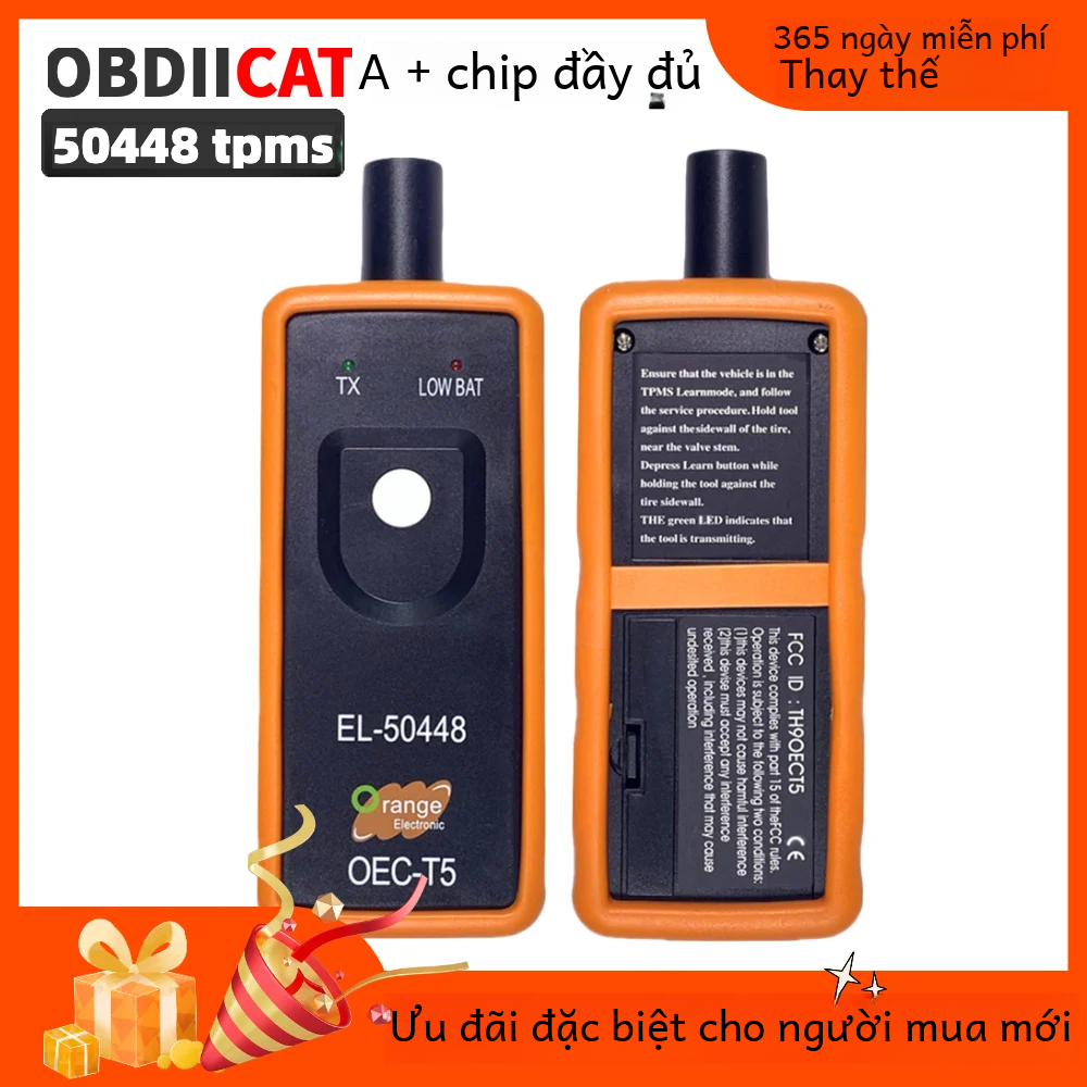 Máy đo áp suất lốp ô tô 2 trong 1 El-50448 cho GM/ope và Fo-r-d/li-nc-ol-n Công cụ cảm biến tự động Tpms Oec-t5