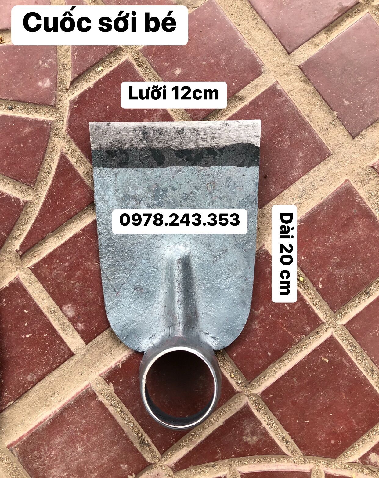 Cuốc sới đất - sới lạc đủ cỡ chuẩn thép rèn