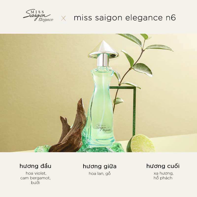 Nước hoa miss saigon ELegance (N6 ) màu xanh lá
