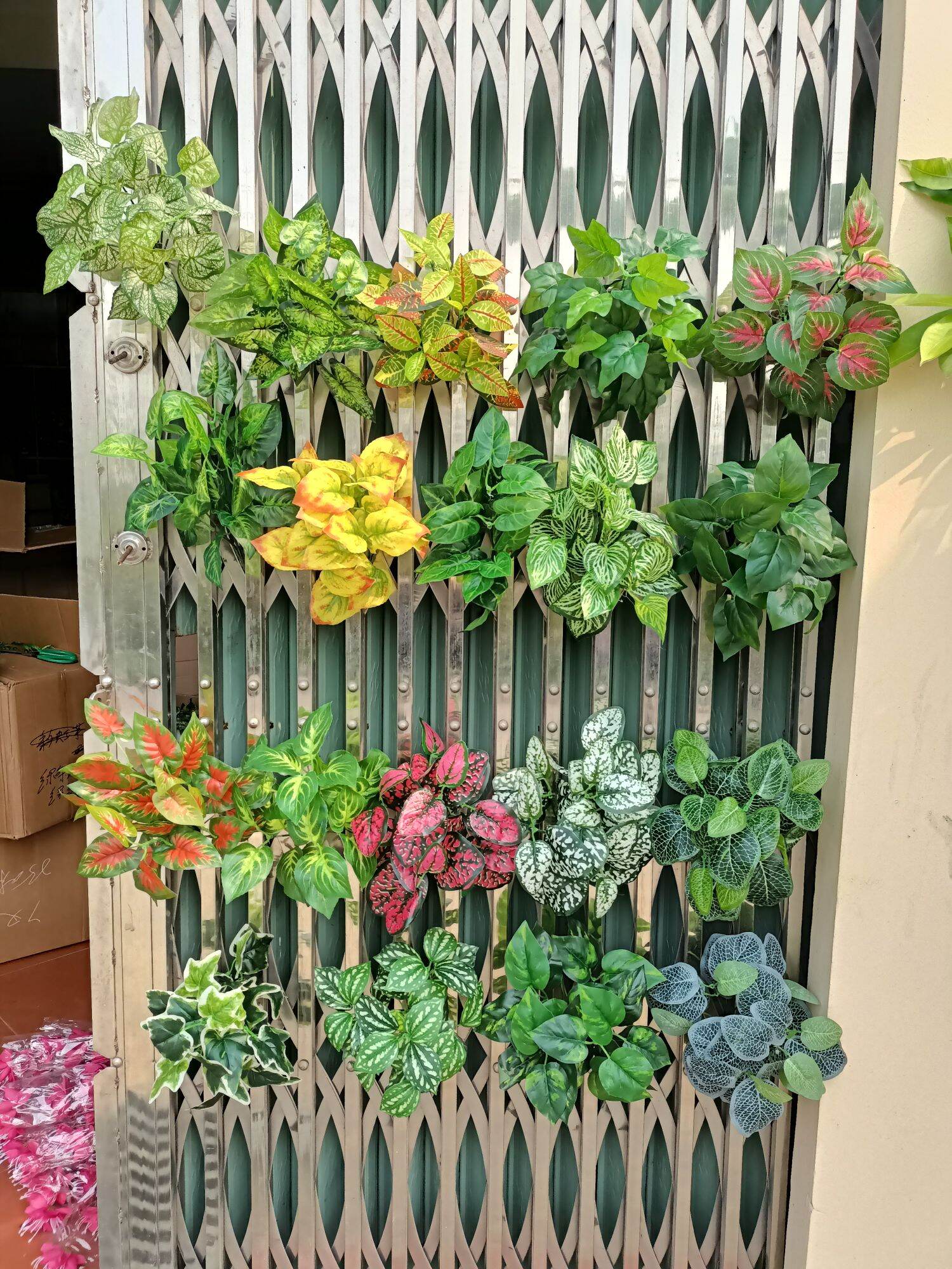 Cây giả, cụm Lá 7 nhánh