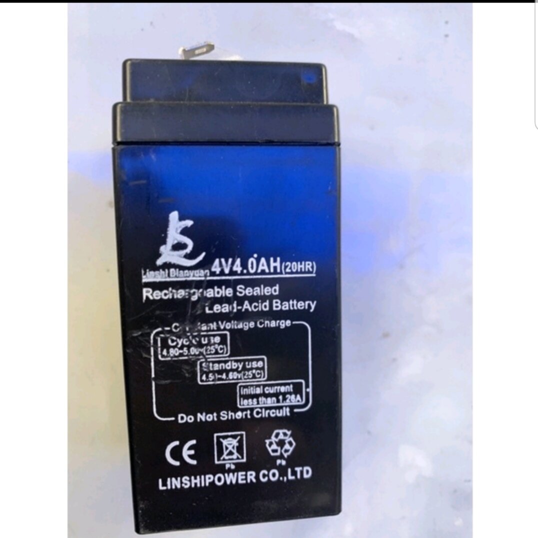 Bình ac quy cân điện tử 4v upa mkcell, bảo hành 6 tháng