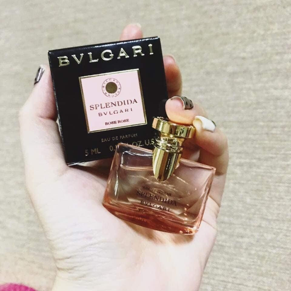 [HCM]NƯỚC HOA Mini BVLGARI - Splendida Rose Rose EDP 5ml