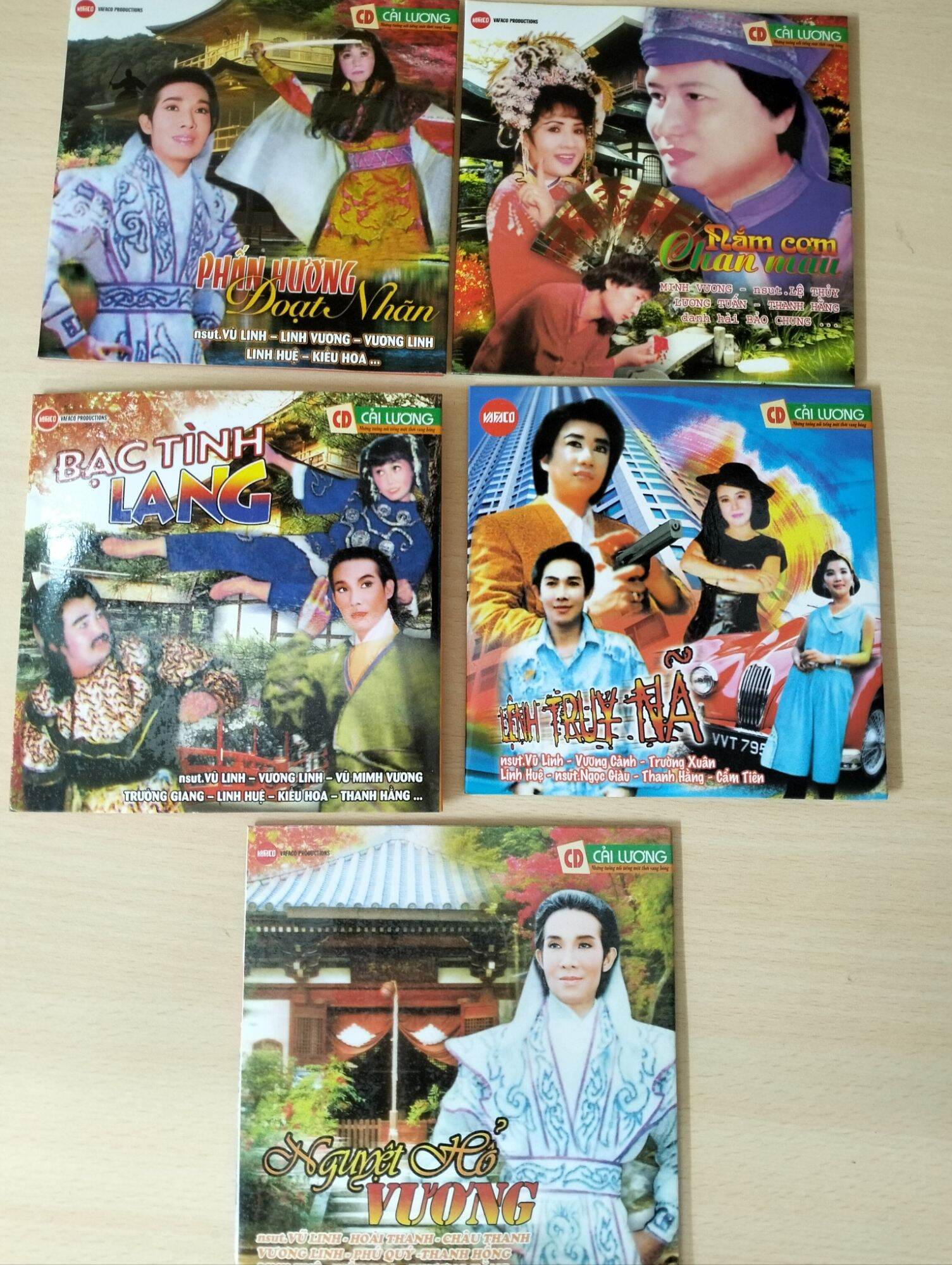 Combo 5 CD cải lương chính hãng vafaco phát hành