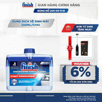 Dung Dịch Tẩy Rửa Máy Rửa Chén Bát Finish Dishwasher Deep Cleaner - chai 250ML