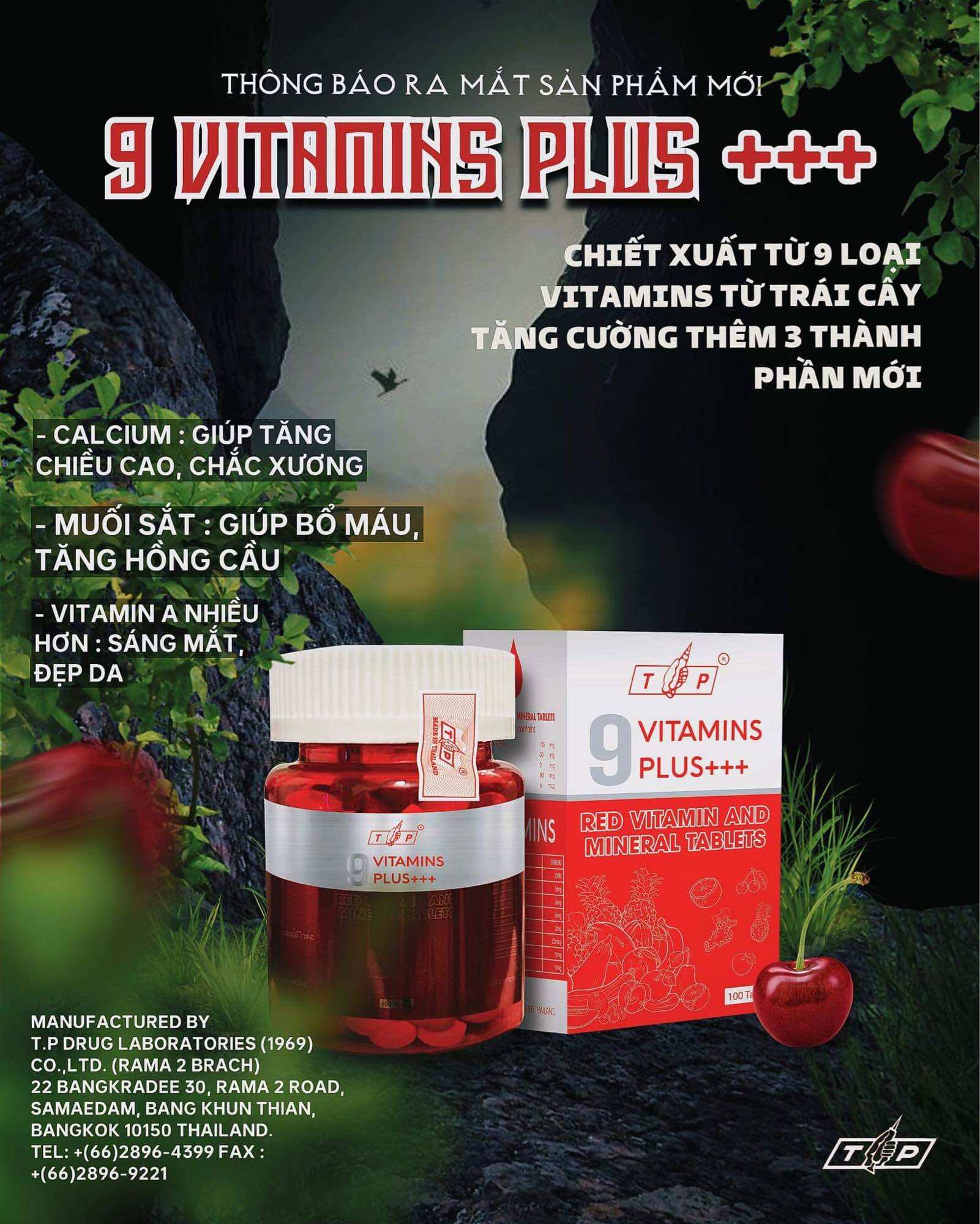 9 Vitamins Plus Tăng Cân TP Thái Lan