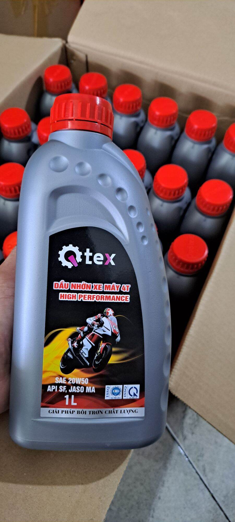nhớt quatex   1 lít xe số  SF  cấp nhớt 20w50