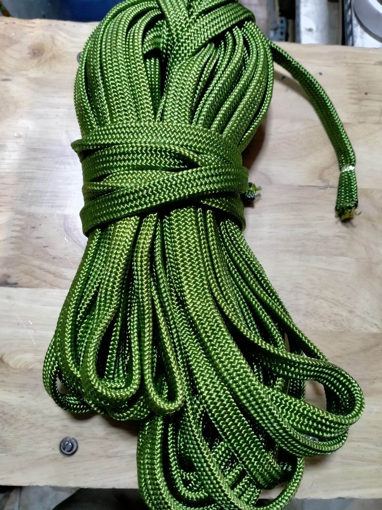 20 mét Dây Dù Dẹp Xanh 1,5cm sợi Polyester