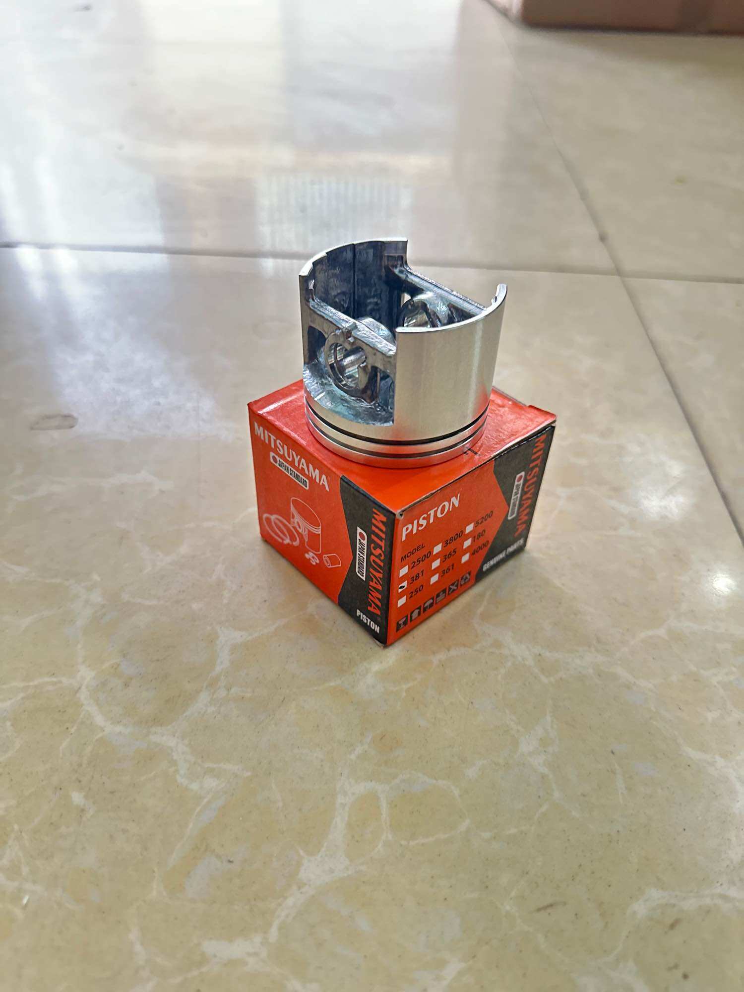 Piston máy cưa xích 381 ( 52mm ) Mitsuyama