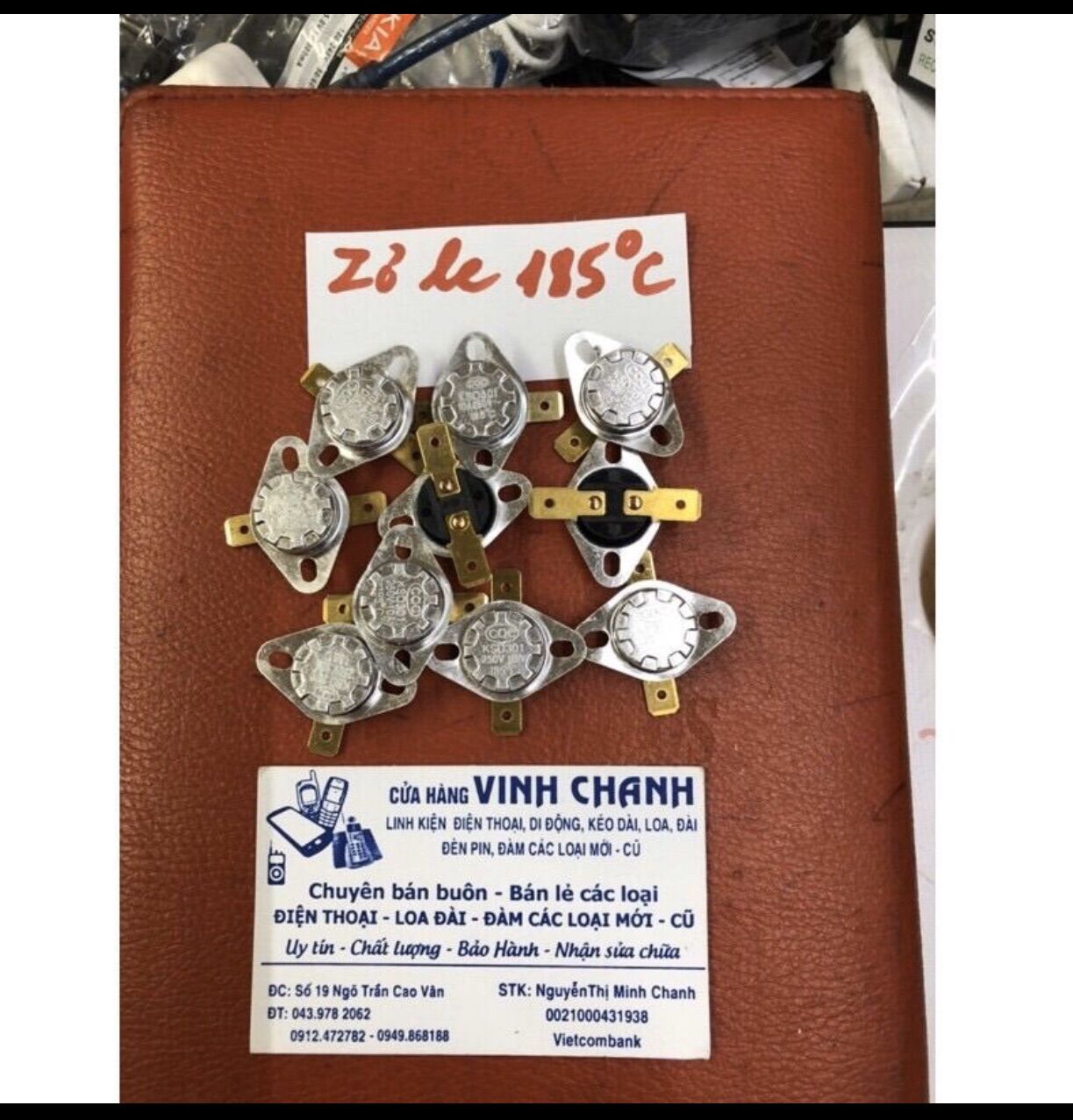10 cái rơle nhiệt độ 185 độ