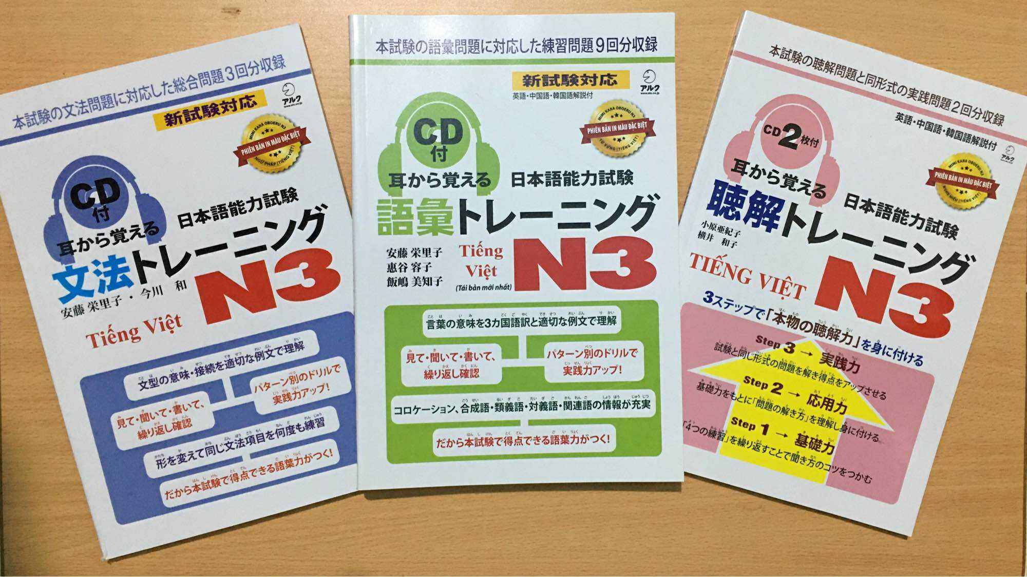 Sách tiếng Nhật- Mimikara Oboeru N3: Trọn bộ 3 cuốn- NS Nhật Hạ