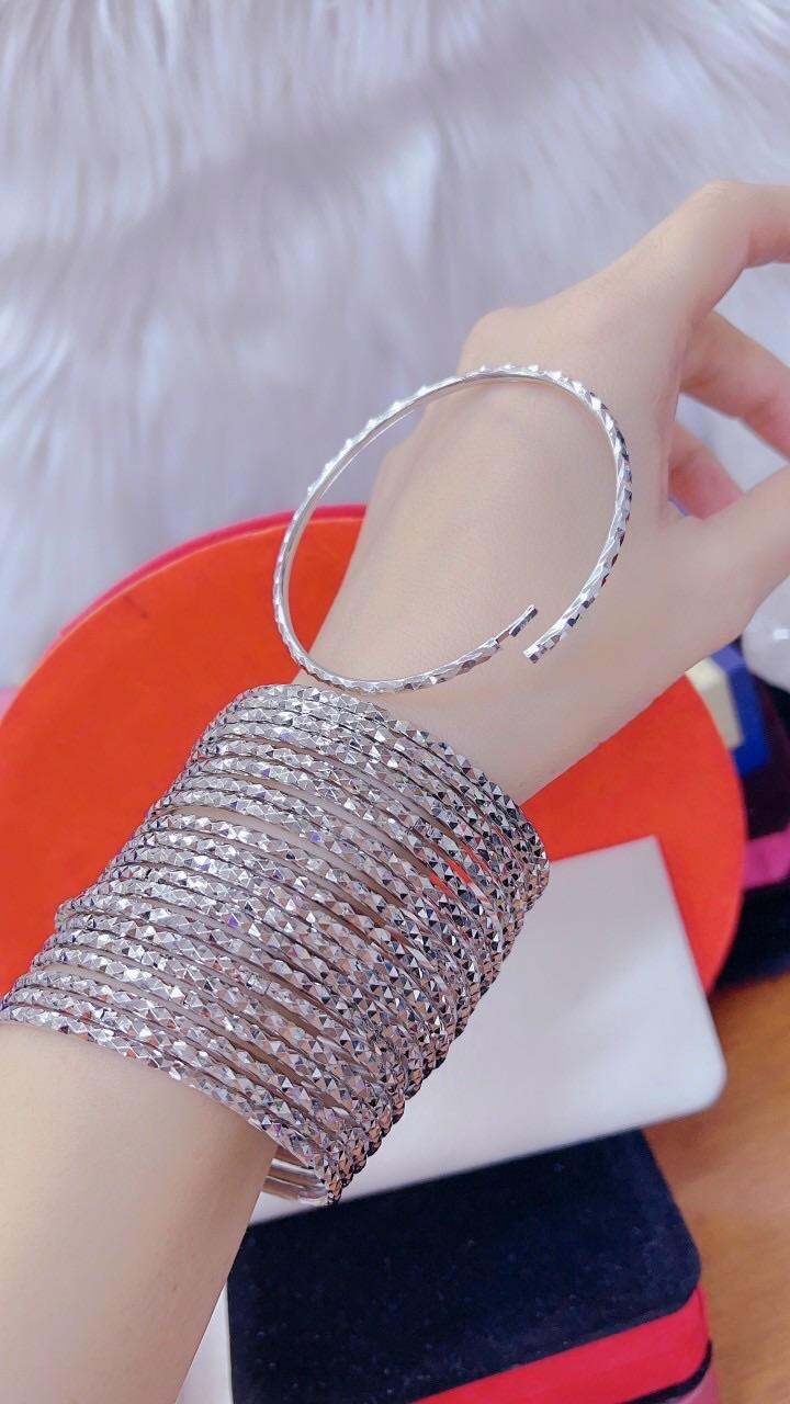 Vòng ximen mạ bạch kim cao cấp khoá lưỡi gài bộ 7 chiếc mẫu mới