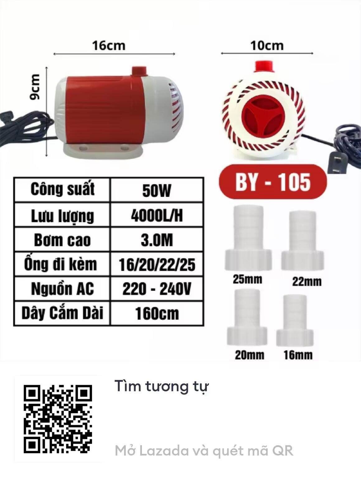 Máy Bơm Bể Cá Baoyu BY 101-102-103-104-105-106-107-108-109 Siêu êm-Cao Câp-Chính Hang-Bảo Hành 2 năm
#máybơmbêca - 5