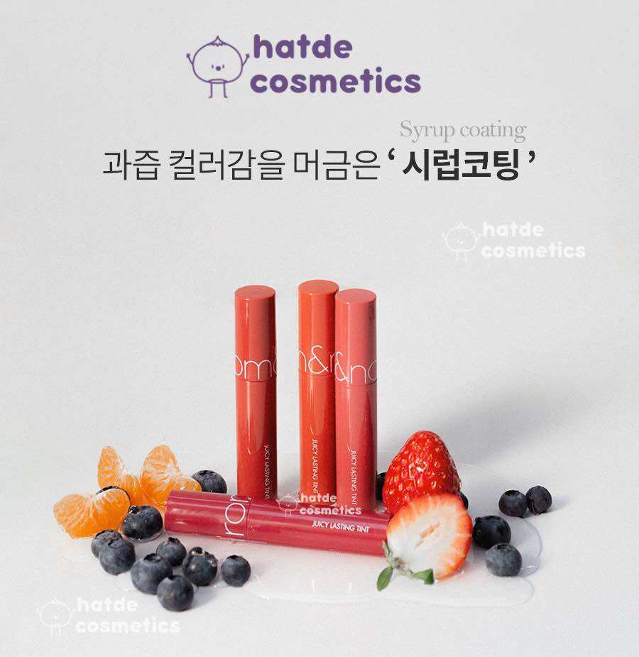 Son bóng Romand Juicy Lasting Tint (màu 06, 07 - màu 21)
