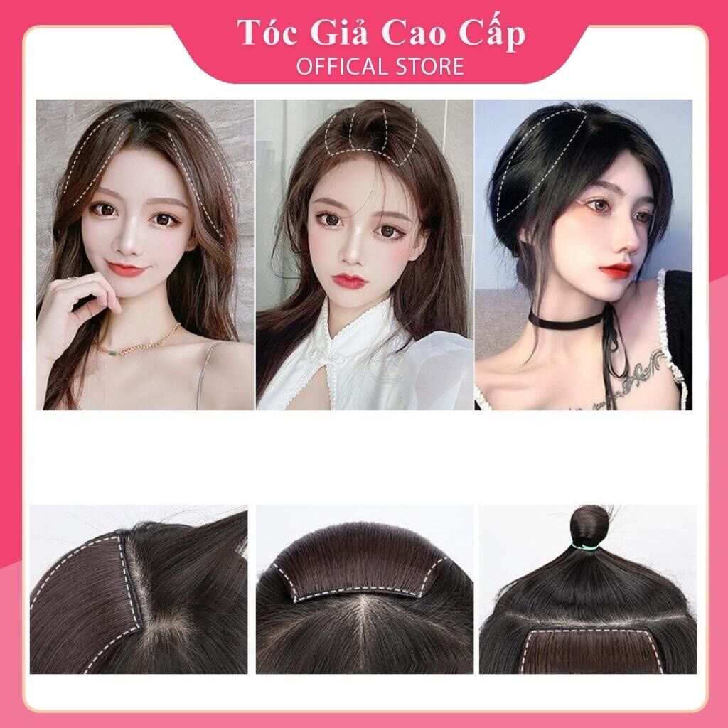 Tóc giả kẹp phồng dày tóc ❇️tơ dệt cao cấp ❇️