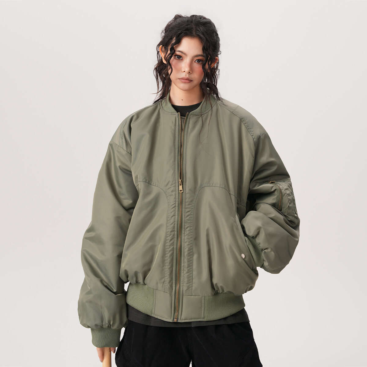 Áo Khoác Bomber Mỹ Cho Nam Nữ Mùa Thu Đông Ngắn Cotton Áo Khoác Bóng Chày Giải Thể Phong Cách Mỹ Cho