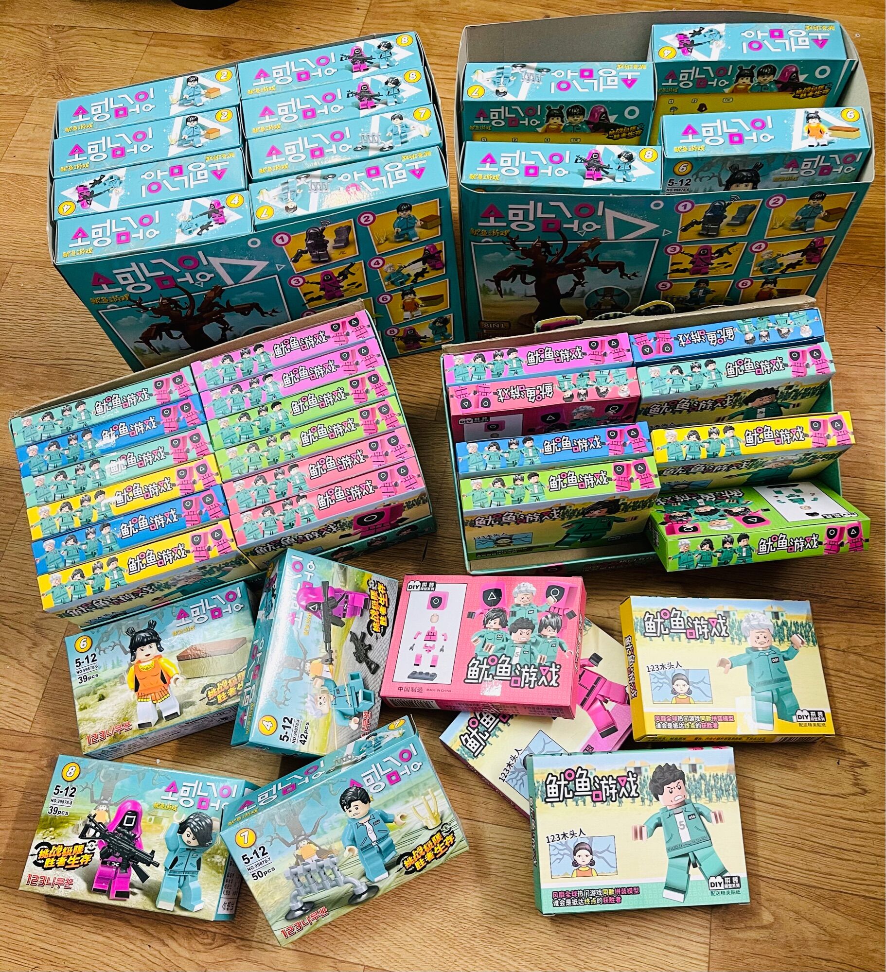 Lego lắp ghép SQUID Game con mực 2-8 hộp