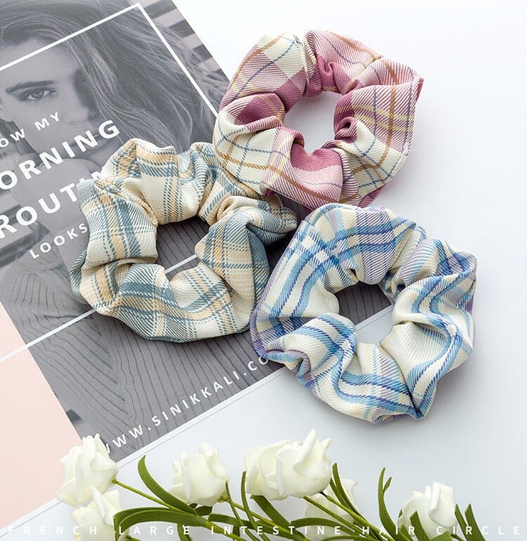 (GIÁ SỈ) COMBO 10 CÁI CỘT TÓC SCRUNCHIES NHIỀU MÀU MẪU TIM