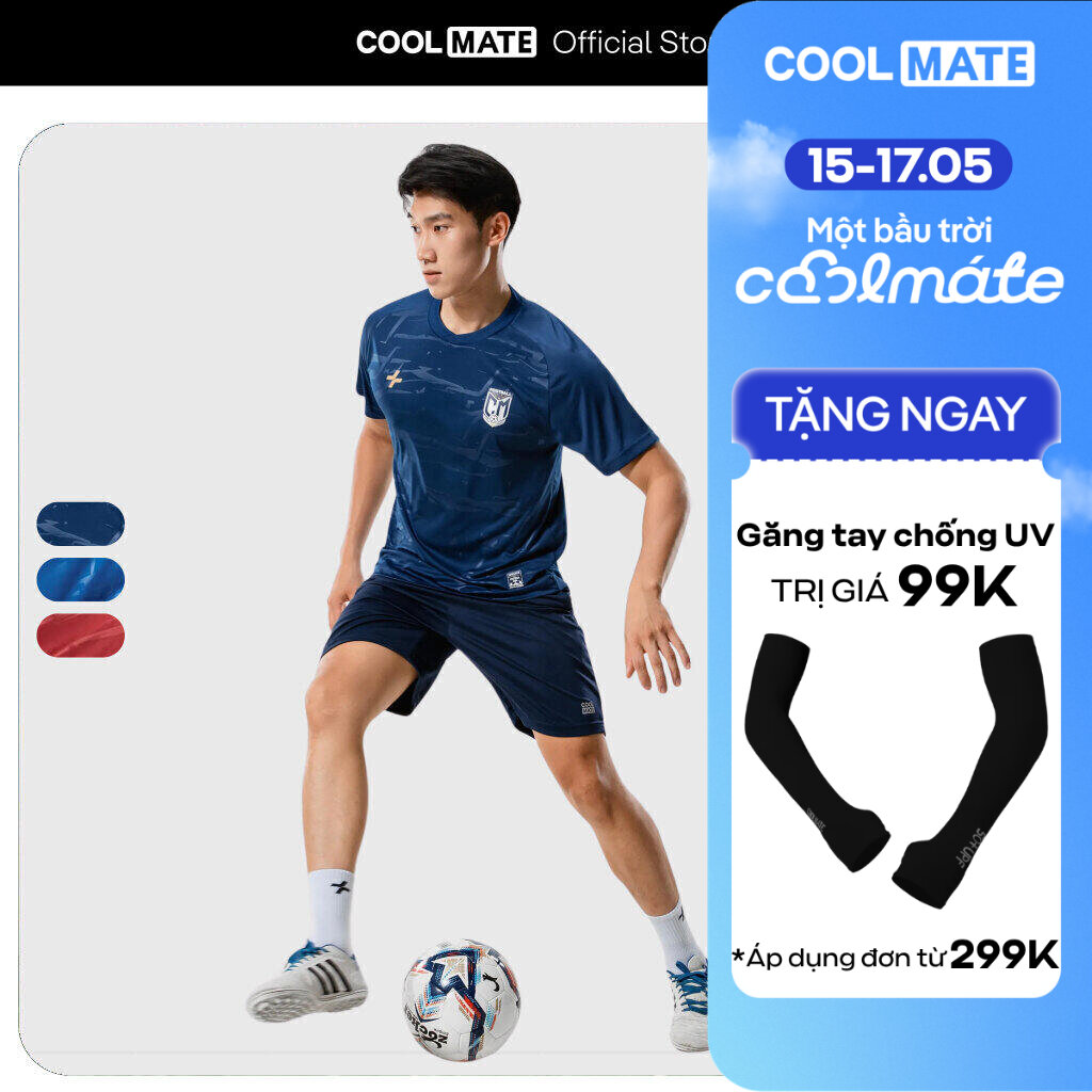 [TẶNG QUÀ ĐƠN TỪ 299K]Set đồ bộ bóng đá Áo thun cổ tròn CFA24 và Quần short thể thao Promax-S1 thoáng khí, thấm hút mồ hôi tốt Coolmate