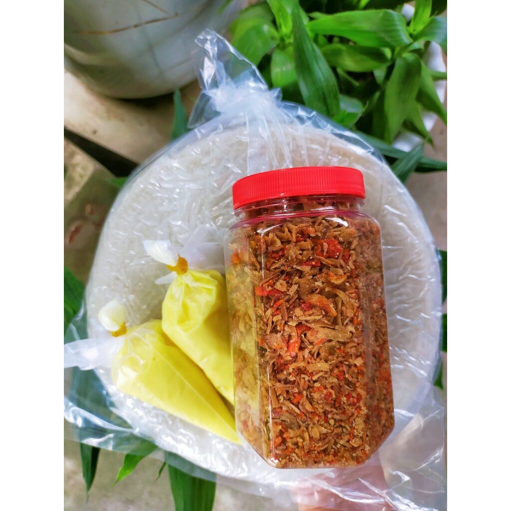 TẶNG (BƠ HỘT GÀ)Combo Bánh Tráng Phơi Sương, Ruốc Hành Phi tặng Bơ