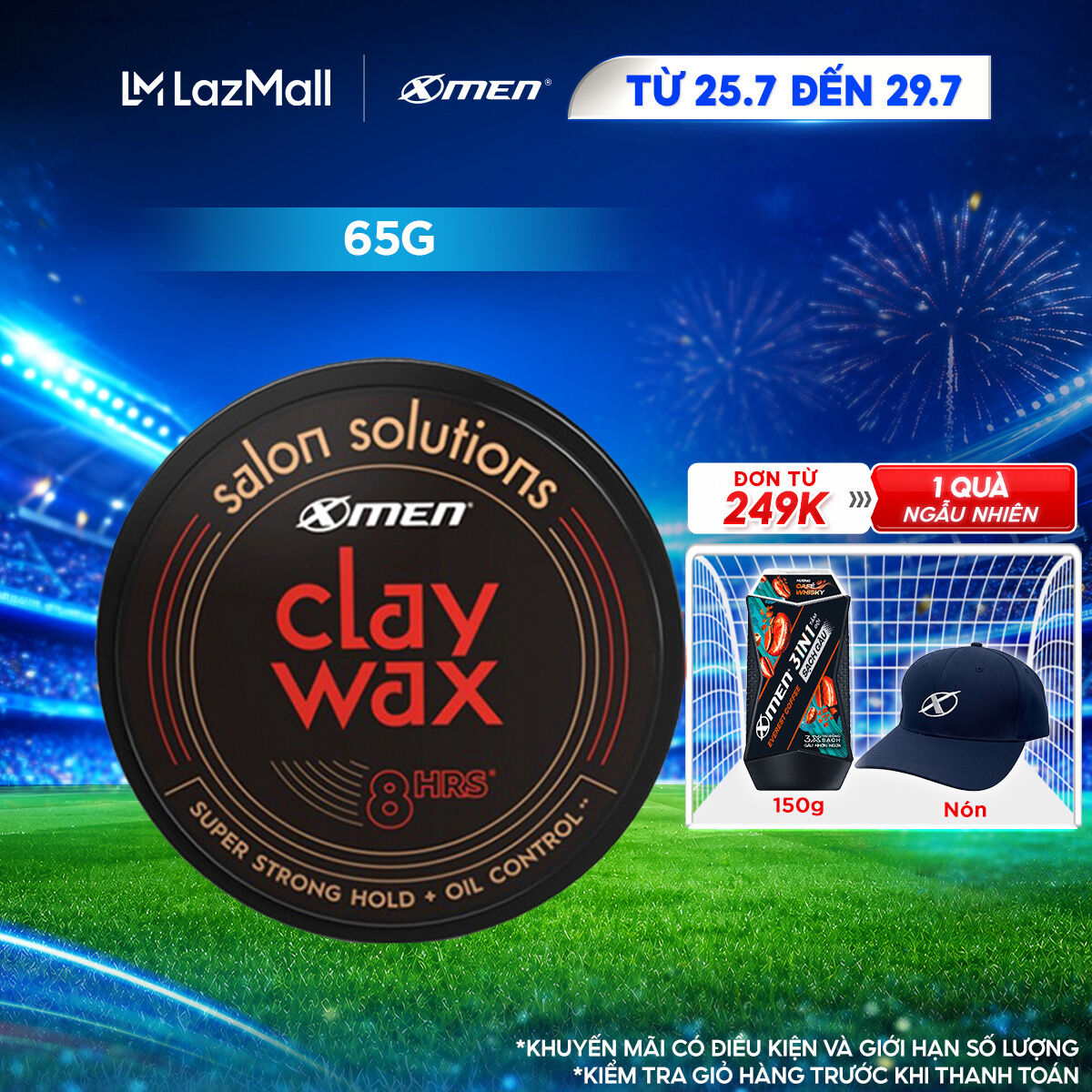 Sáp đất sét Xmen Salon Solutions - Clay Wax 65g