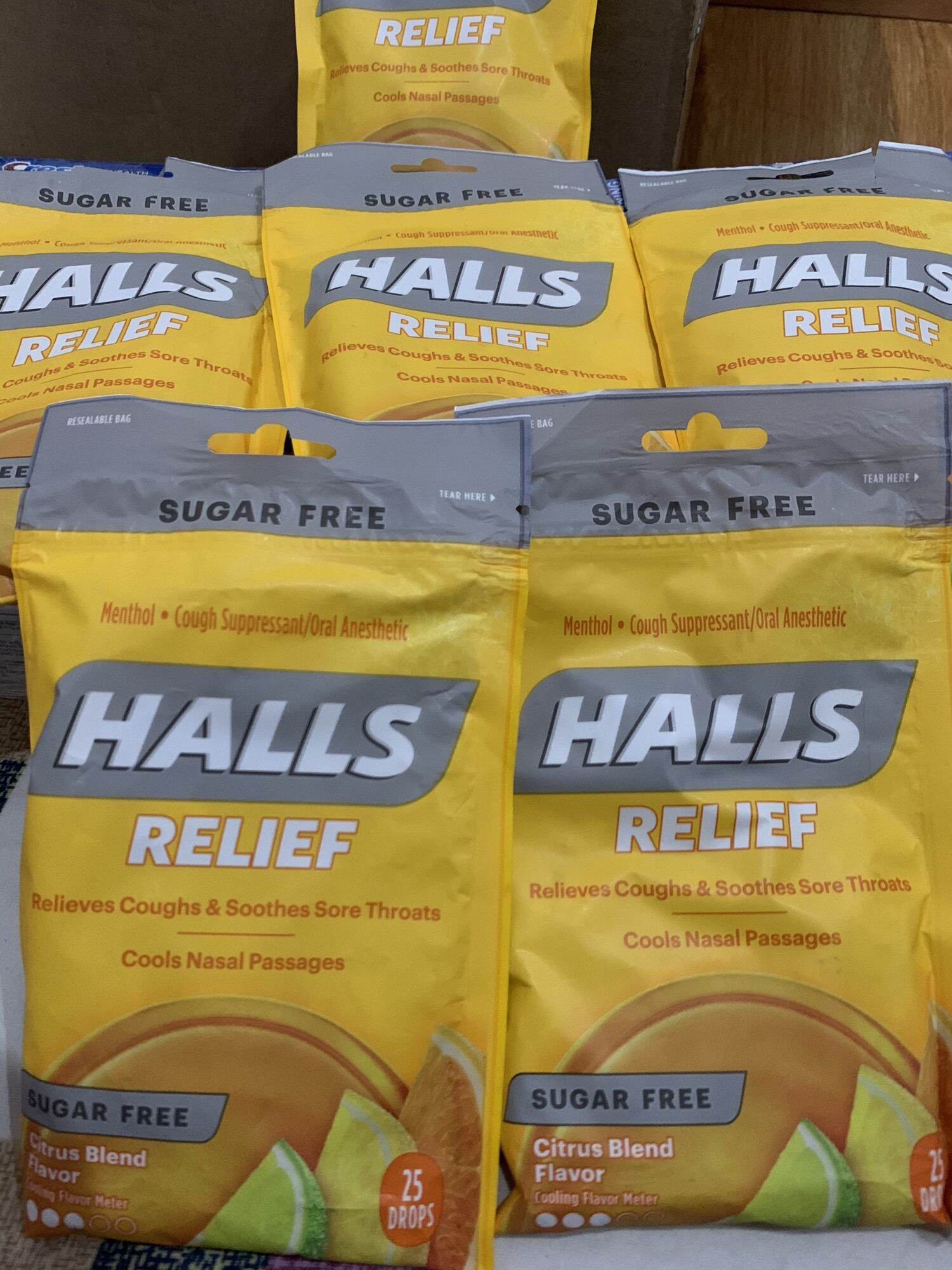 (HÀNG MỸ ) Kẹo Ngậm Ho HALLS 25v