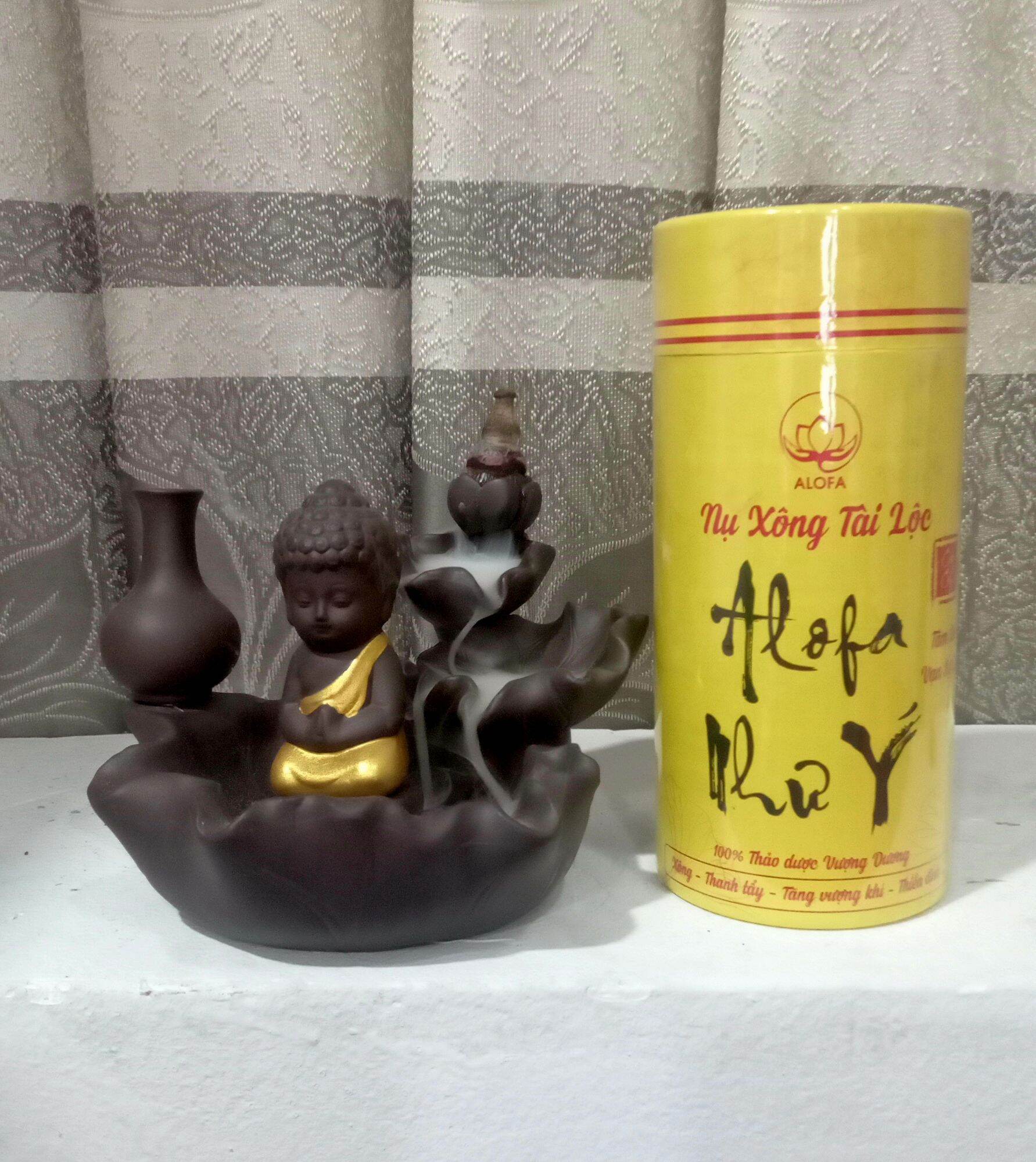 BỘT PHONG THUỶ ALOFA - NỤ ALOFA (MẪU MỚI)