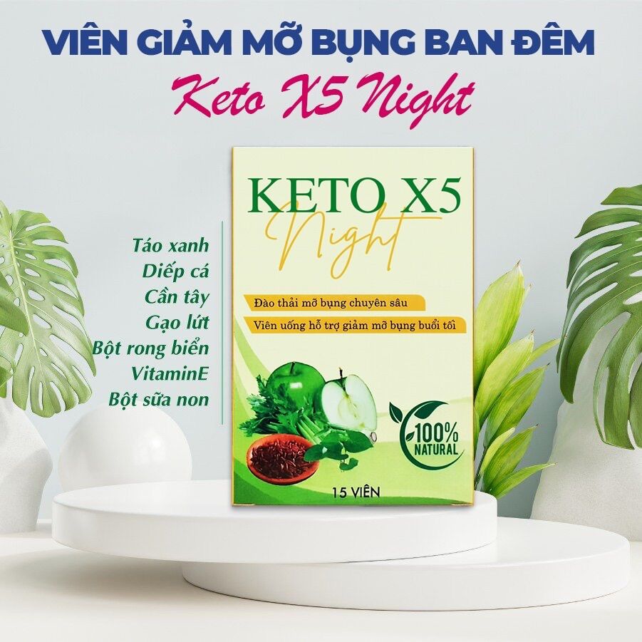 Giảm mỡ bụng Keto X5 Night