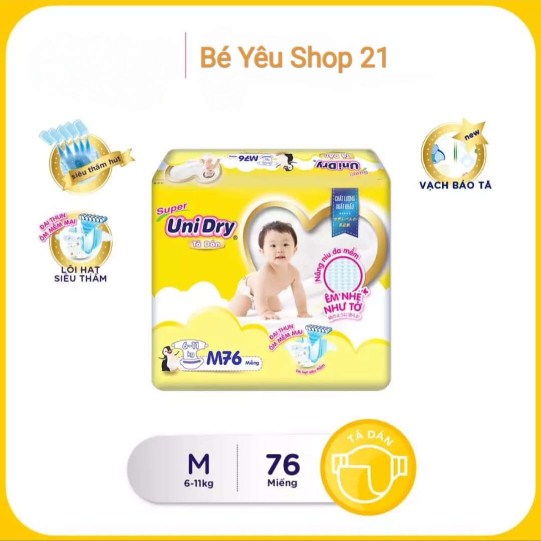 Tả dán unidry size m chính hãng 76 miếng