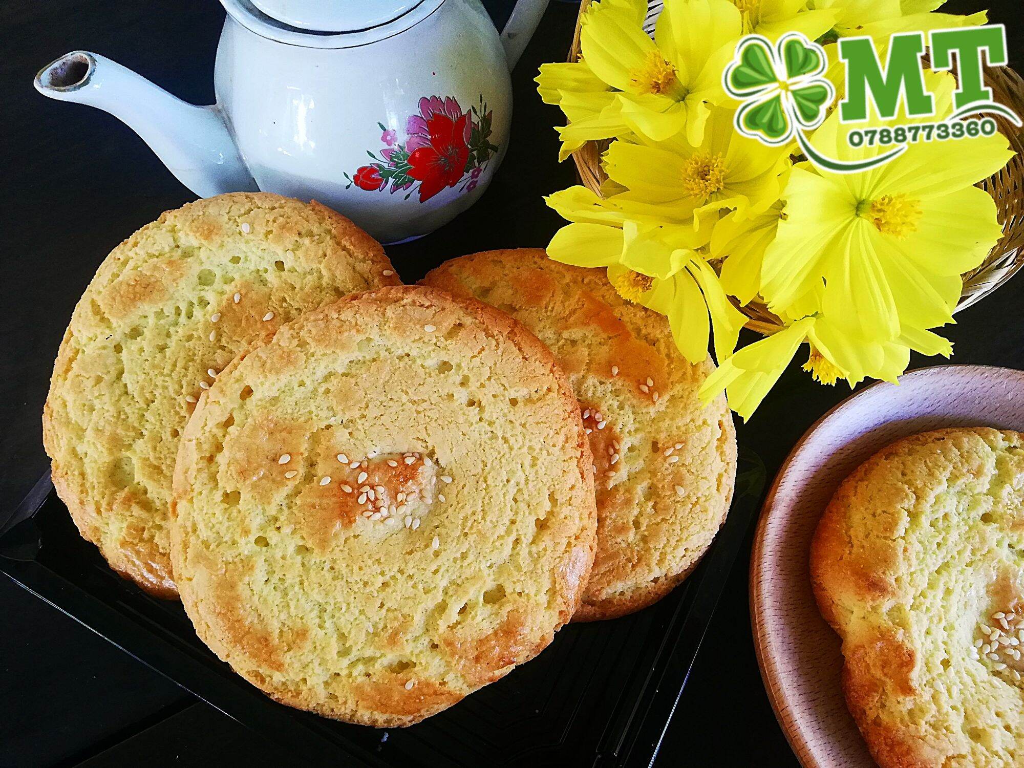Bánh hạnh nhân mè rang tuổi thơ combo 5bịch ( bịch 3 cái)