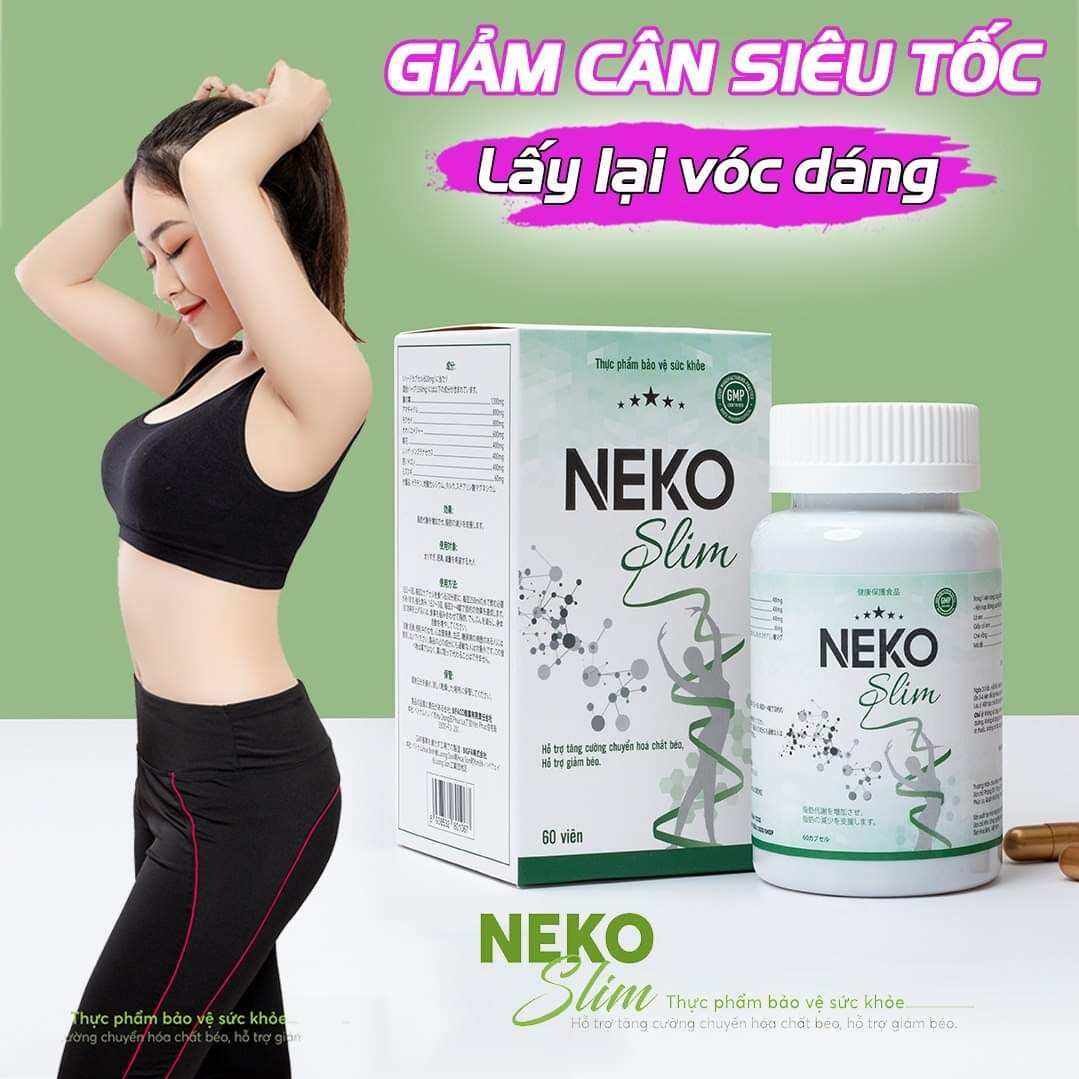 Giảm cân Siêu Tốc An Toàn NEKO SLIM Chính Hãng -Hộp 60viên