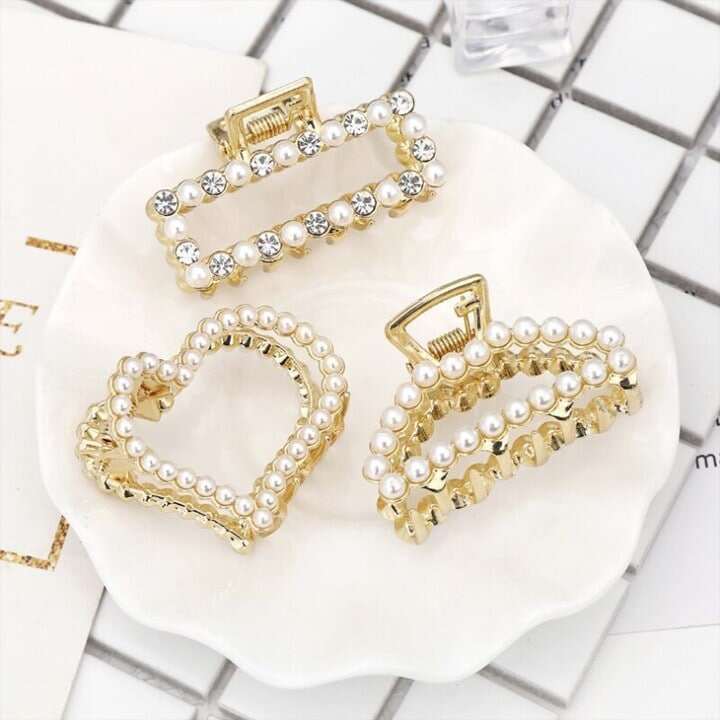 Set 3 cặp tóc ngọc trai cao cấp