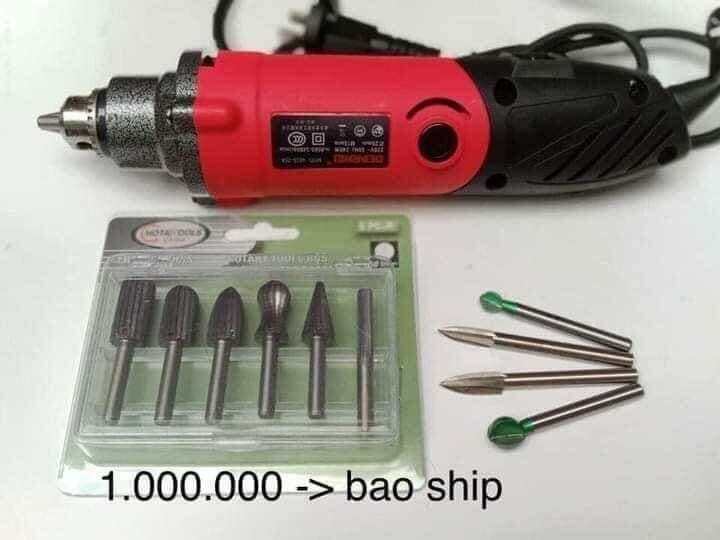 máy lũa kèm mũi phá và mũi mịn