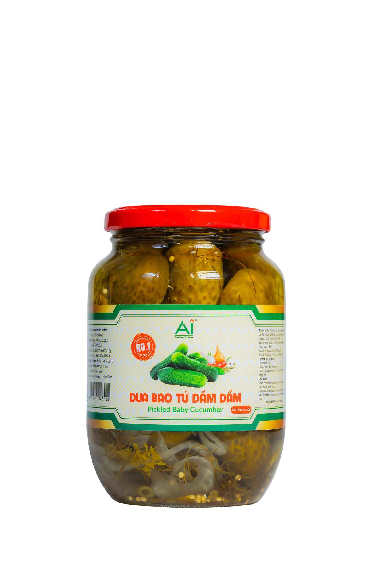 DƯA CHUỘT NGÂM GIẤM - Pickled Cucumber 540gr