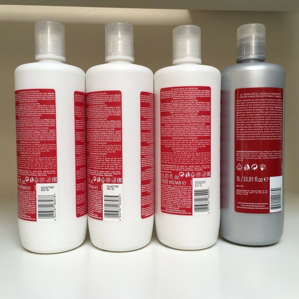 Oxy Trợ Nhuộm Schwarzkopf Igora 3%,6%,9%,12% 1000ML