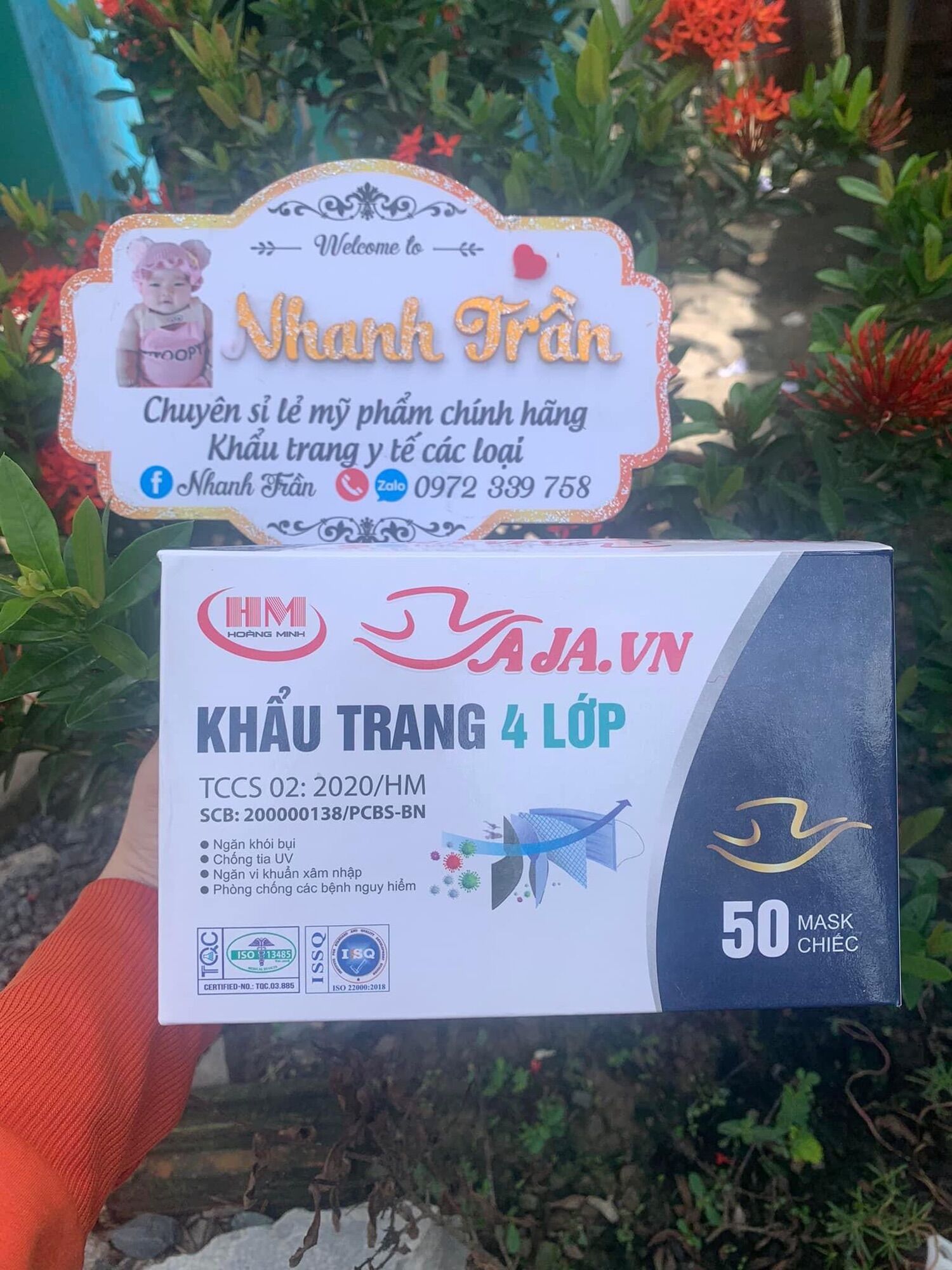 hộp khẩu trang y tế 4lop 50cái