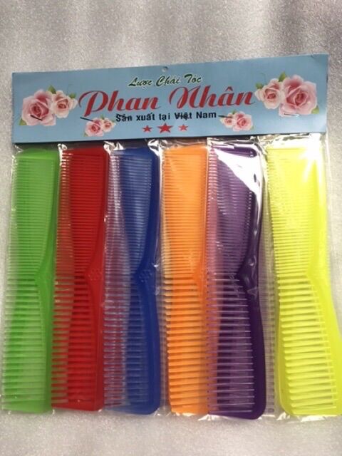 🏵Lố 12 Lược Phan Nhân Lớn, Nhựa dẻo (dài 20cm)