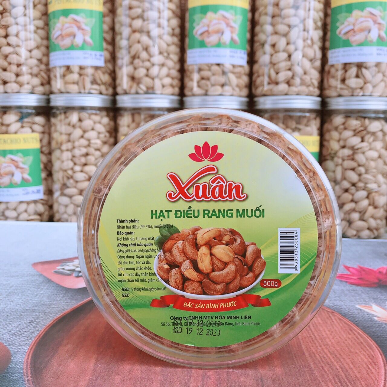 1000g hạt điều rang muối loại 1 - hạt điều cồ nguyên hạt xếp hoa