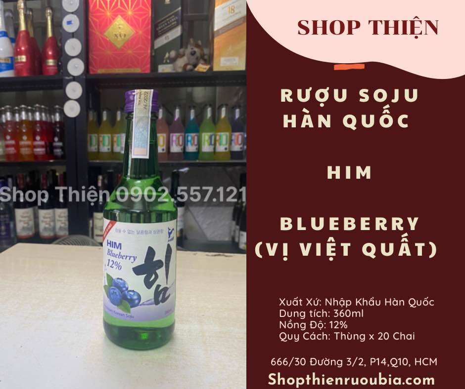 Thùng x 20 Chai Soju Hàn Quốc HIM 360ml