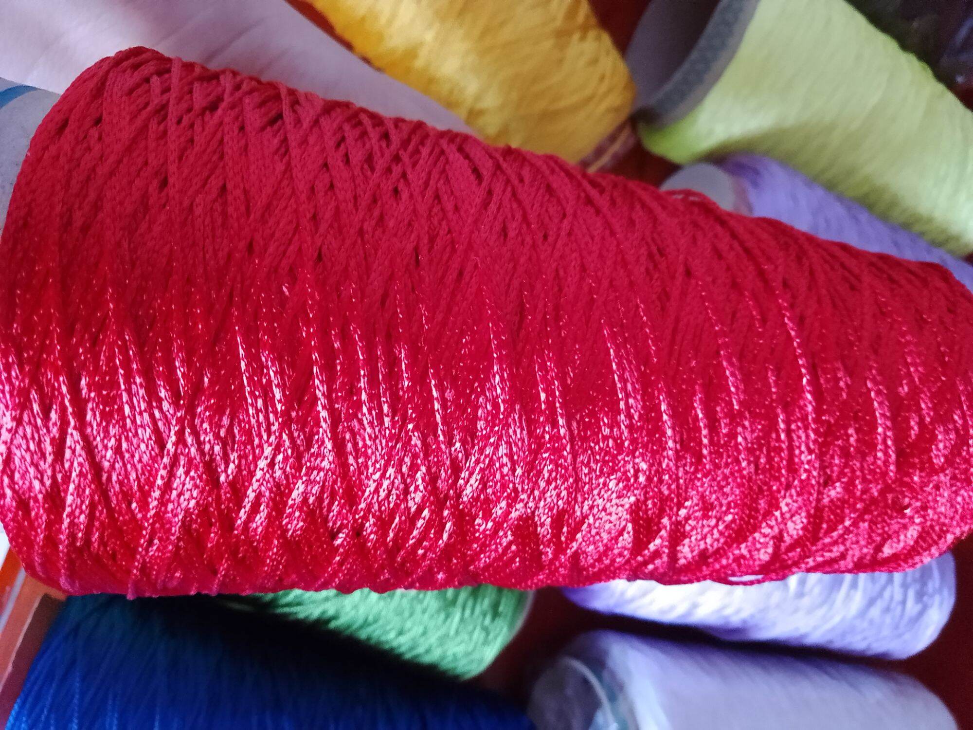 Cuộn dây tim tết vòng, đan, móc, làm handmade size 1mm dài 200m bền đẹp