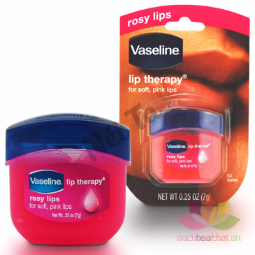 Son dưỡng môi Vaseline giúp dưỡng ẩm môi khỏi nứt nẻ và thâm môi