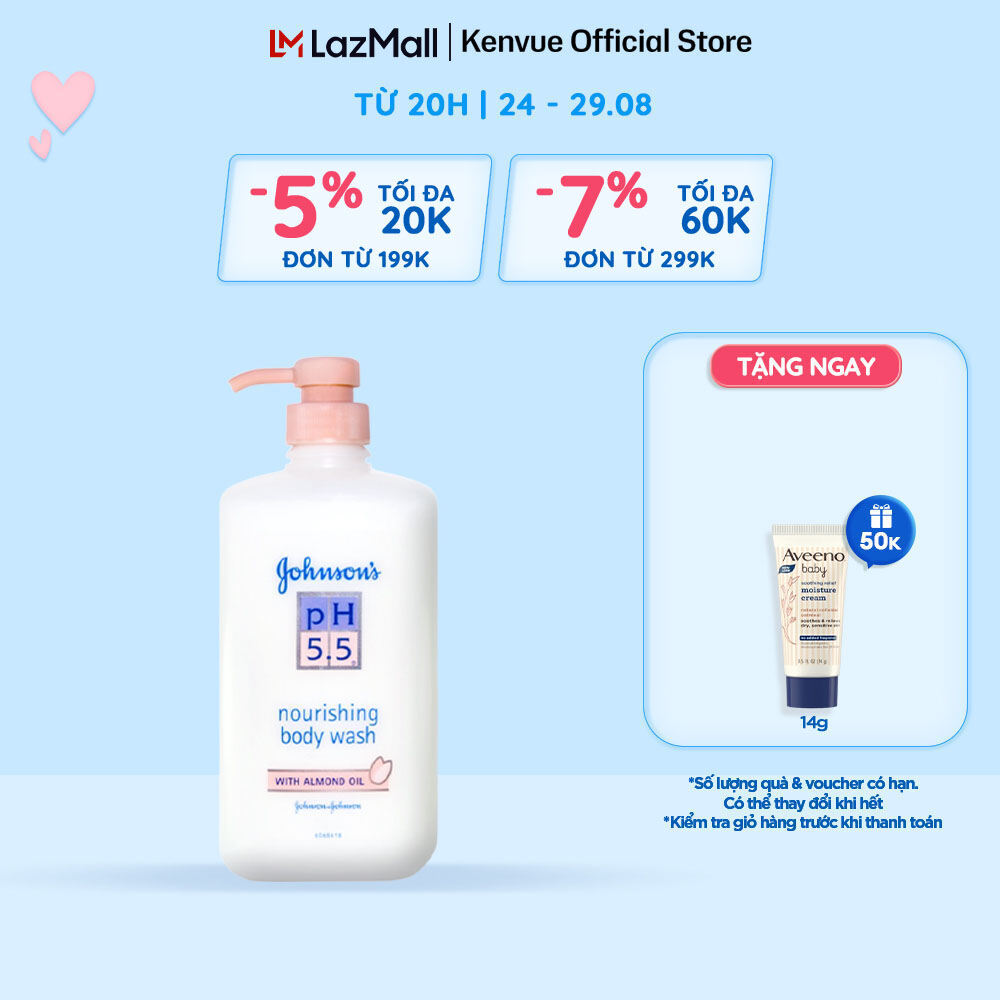 Sữa tắm người lớn dầu hạnh nhân ph5.5 - dung tích 750ml