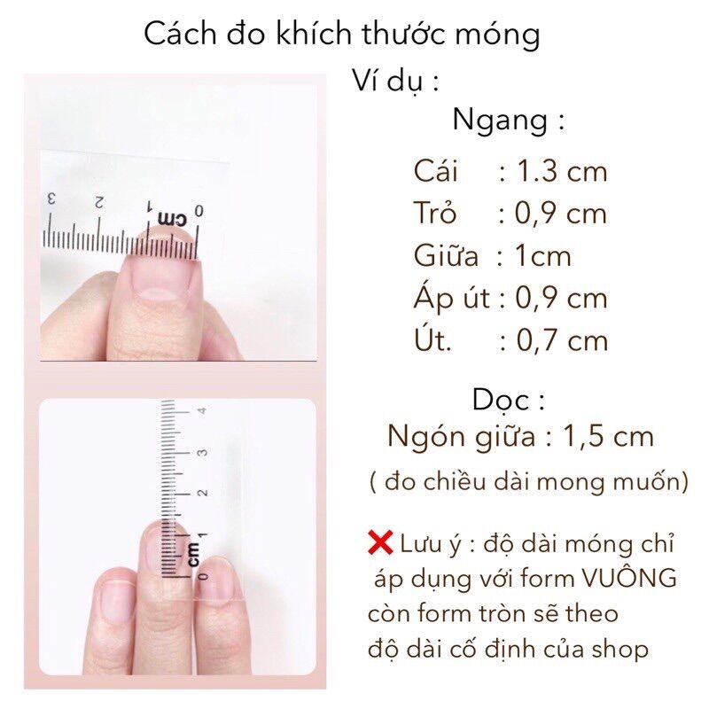Nail box charm xinh thiết kế theo phom móng