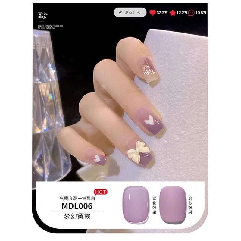 Sơn gel tone tím MDL, chất sơn đặc mướt